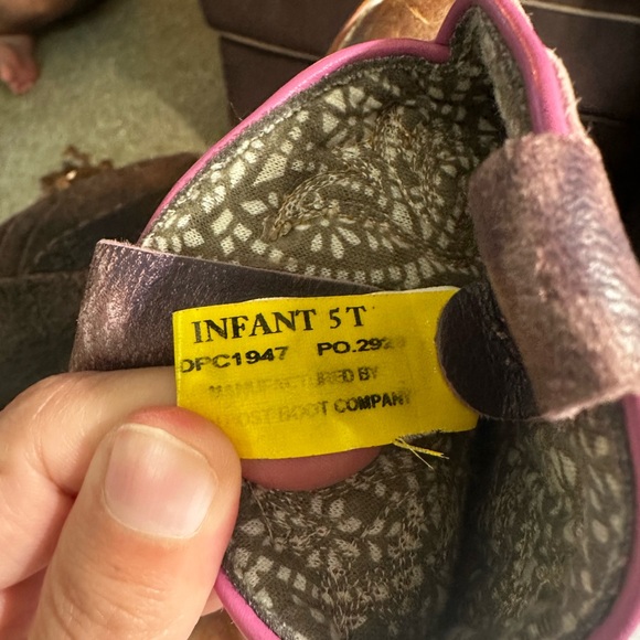 Used Toddler Cowgirl Boots purple/pink - Picture 4 of 4